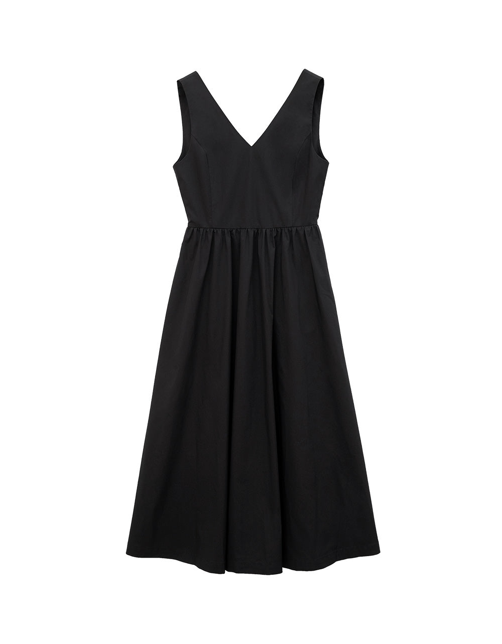 V-Backless Flare Dress Black / L (L/XL) V-Backless Flare Dress Black / L (L/XL)