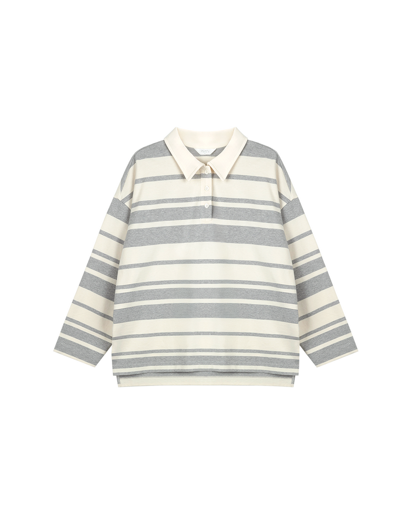 Striped Knitted Rugby Top