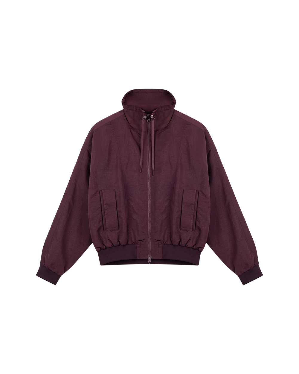 High-Collar Windbreaker