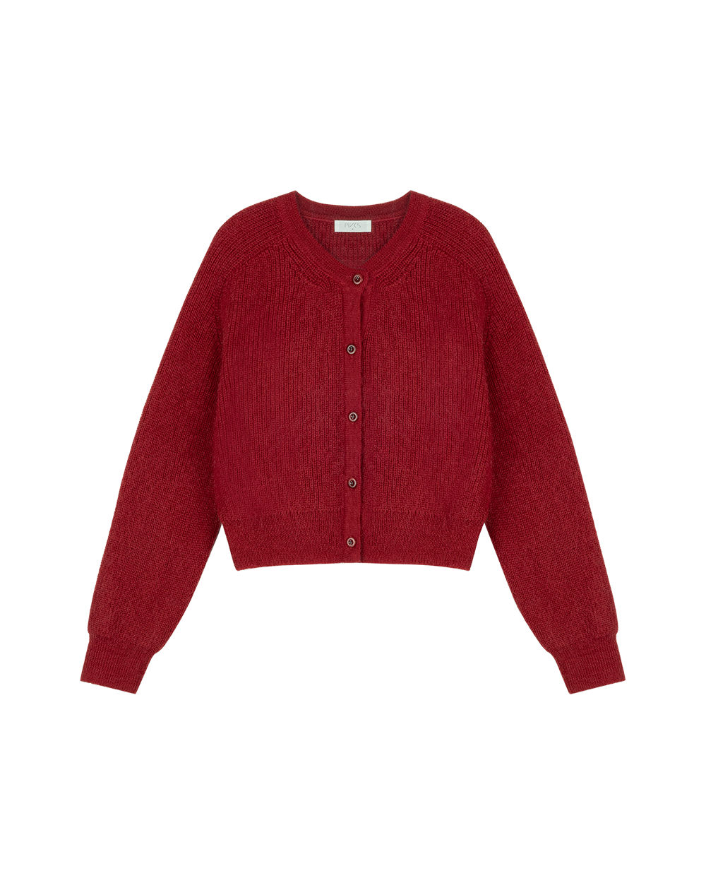Mohair Raglan Knit Cardigan