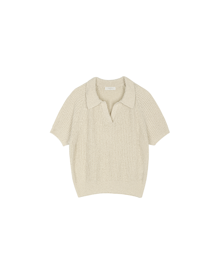 Soft Collared Knit Top