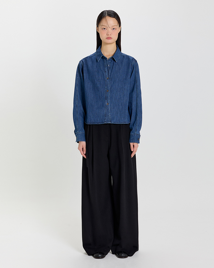 Stan Cropped Denim Shirt