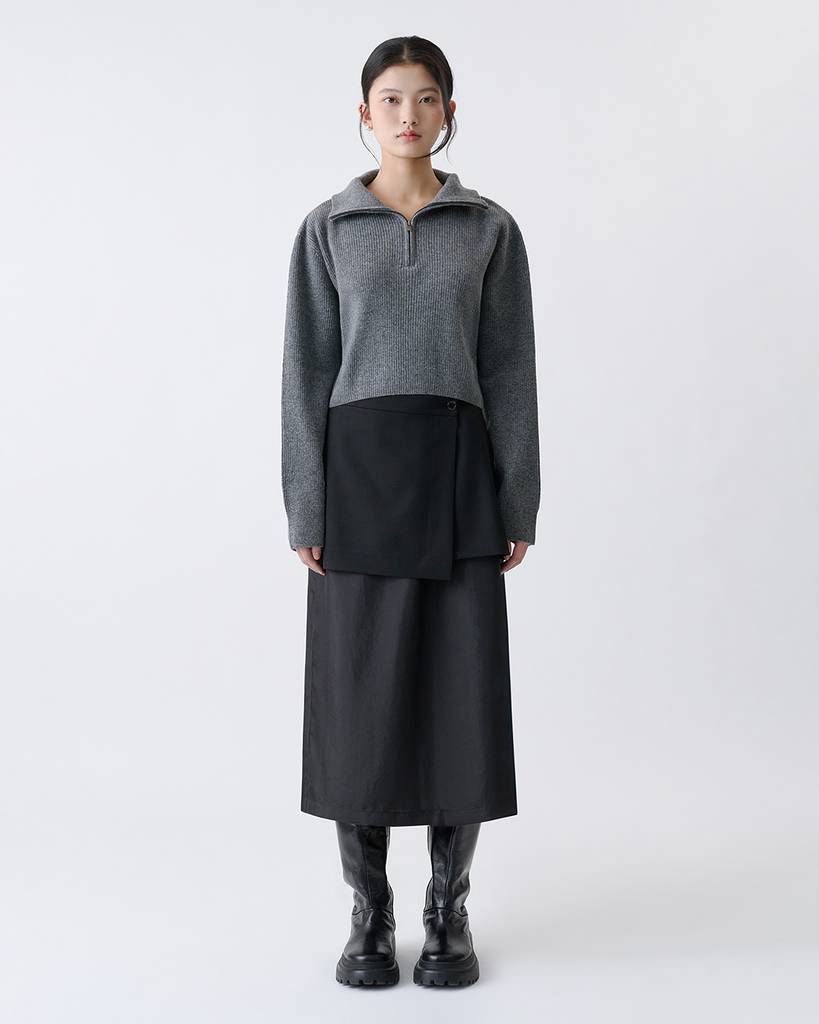 Layered Silk Skirt