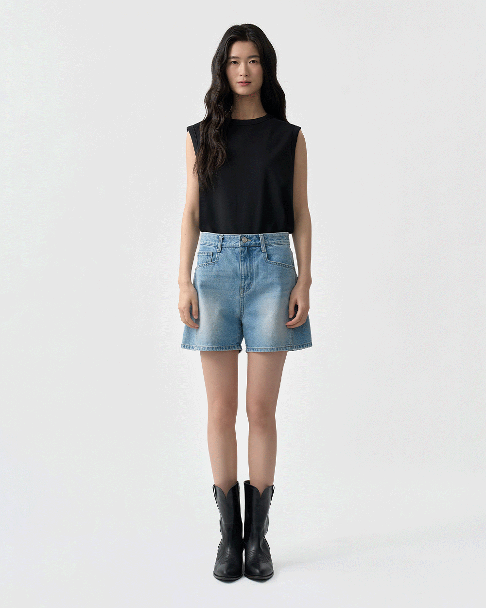 Minimal Sleeveless Knit Top
