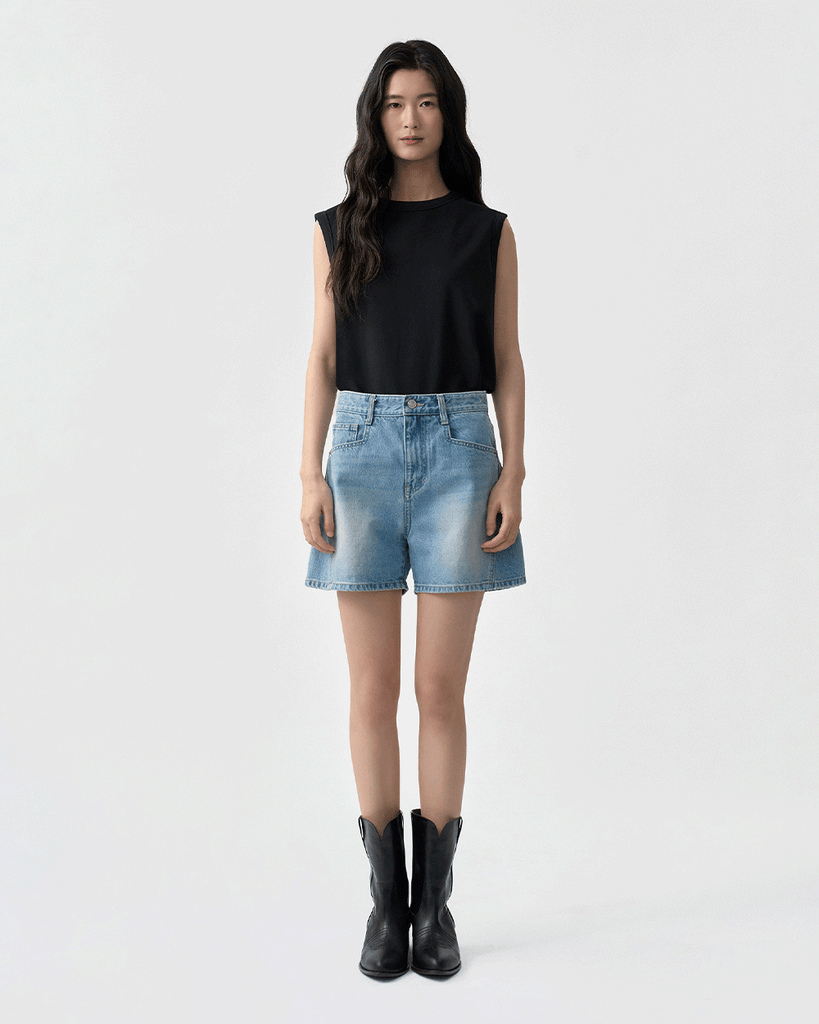 Minimal Sleeveless Knit Top