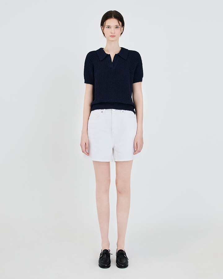 Soft Collared Knit Top